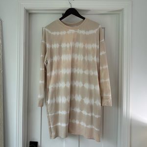 tie dye neutral dress